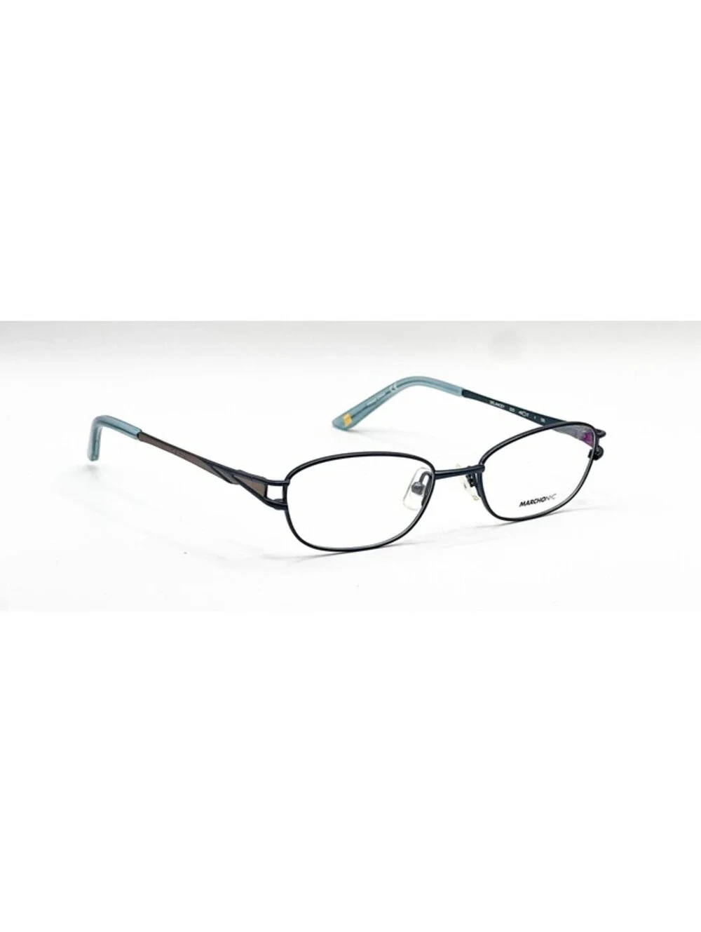 Marchon Nyc Delancey 320 Matte Turquoise Authentic Eyeglasses 49-17-135